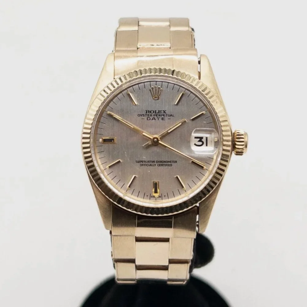 Mens Ladies Rolex 14k Yellow Gold Rare 31mm With Box + Papers - Picture 2 of 8